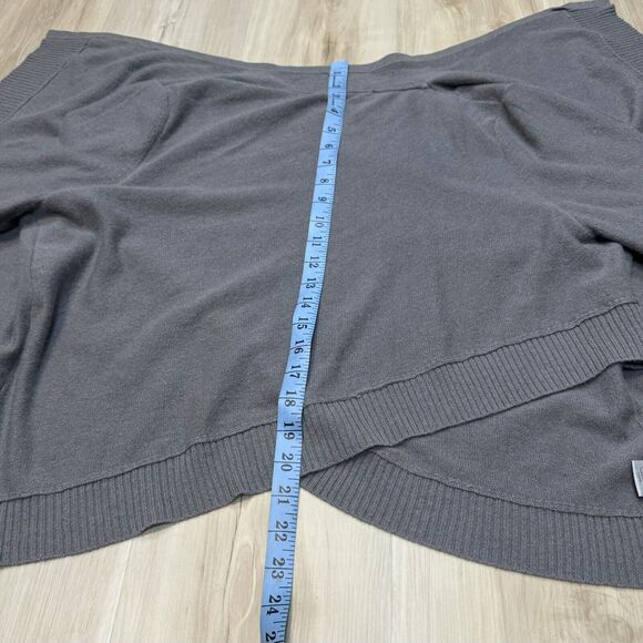 Naadam Sweater Gray Cashmere Cardigan Knit Lagenlook Open Front Long sz S / 6 - Picture 13 of 16